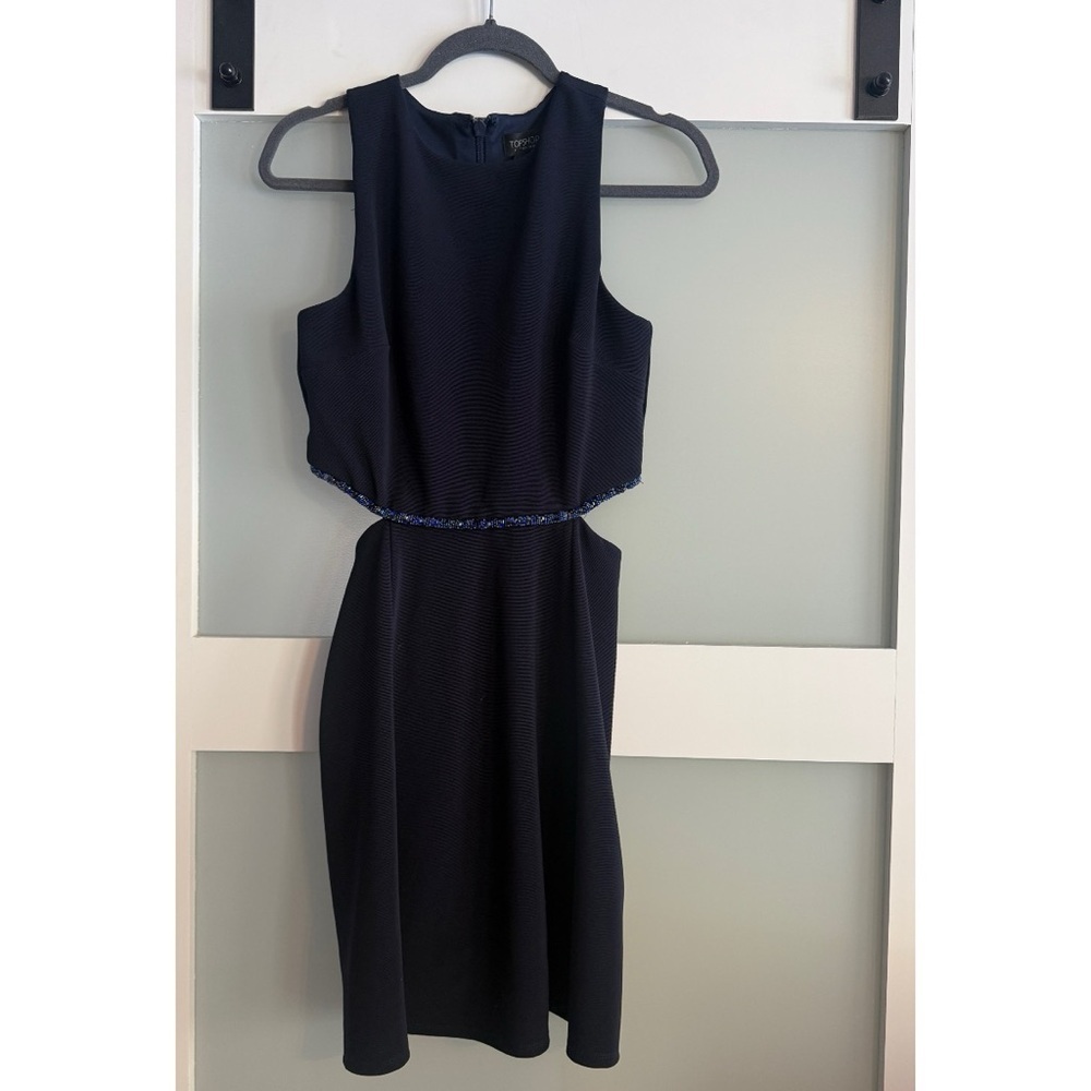 Topshop Beaded Cutout Dress